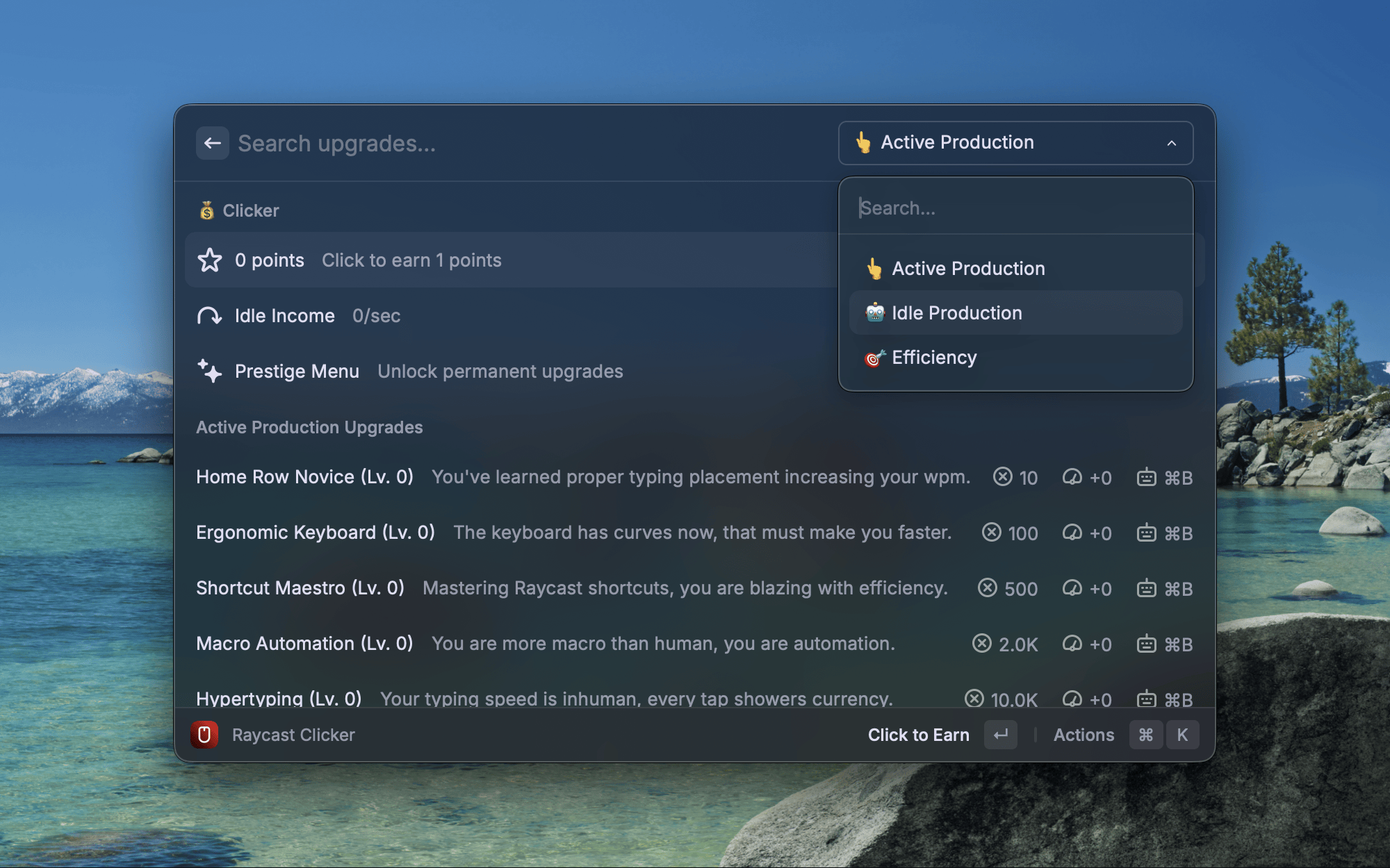 Ray Clicker Screenshot